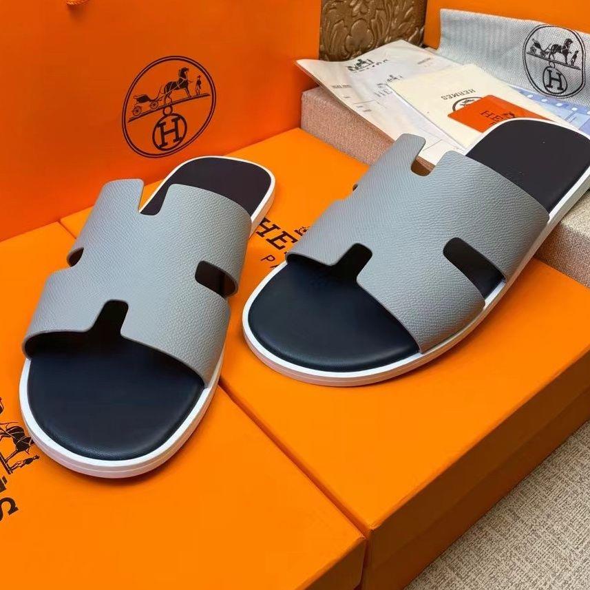 Dép Da Hermes Thời Trang Cao Cấp Cho Nam