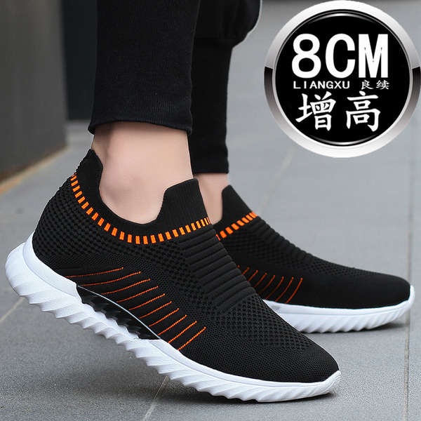 Giày Lười Tăng Chiều Cao 8cm 10cm Phong Cách Hàn Quốc Thời Trang Mùa Hè Cho Nam