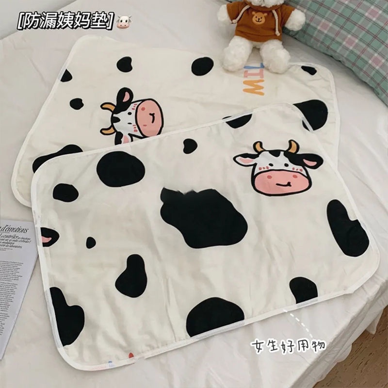 Đệm Lót Kinh Nguyệt Chống Thấm Nước Chống Rò Rỉ Hai Mặt Có Thể Giặt Máy Tiện Dụng Cho Bé