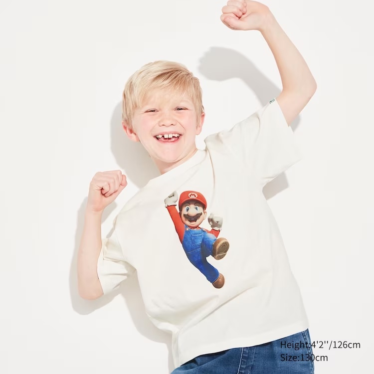 UNIQLO Đồ Chơi Nhân Vật SUPER MARIO BROS Phim UT (Áo Thun Họa Tiết Tay Ngắn) 5485