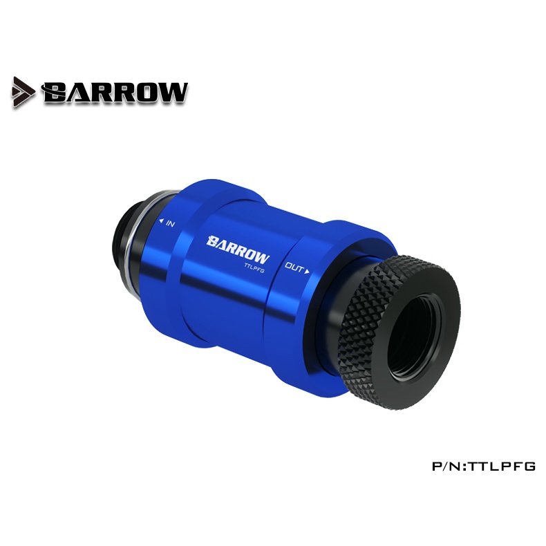 Barrow Công tắc van đẩy tay hẹp G1/4 Thread nam sang nữ đẩy phẳng loại nước dừng van kim loại công tắc kim loại phù hợp với hệ thống làm mát TTLPFG