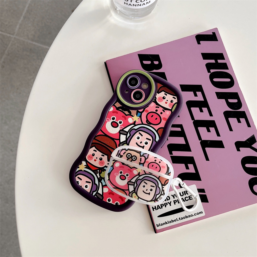 Ốp Bảo Vệ Hộp Đựng Tai Nghe AirPods 1 / 2 / 3 Hình Hoạt Hình Xinh Xắn