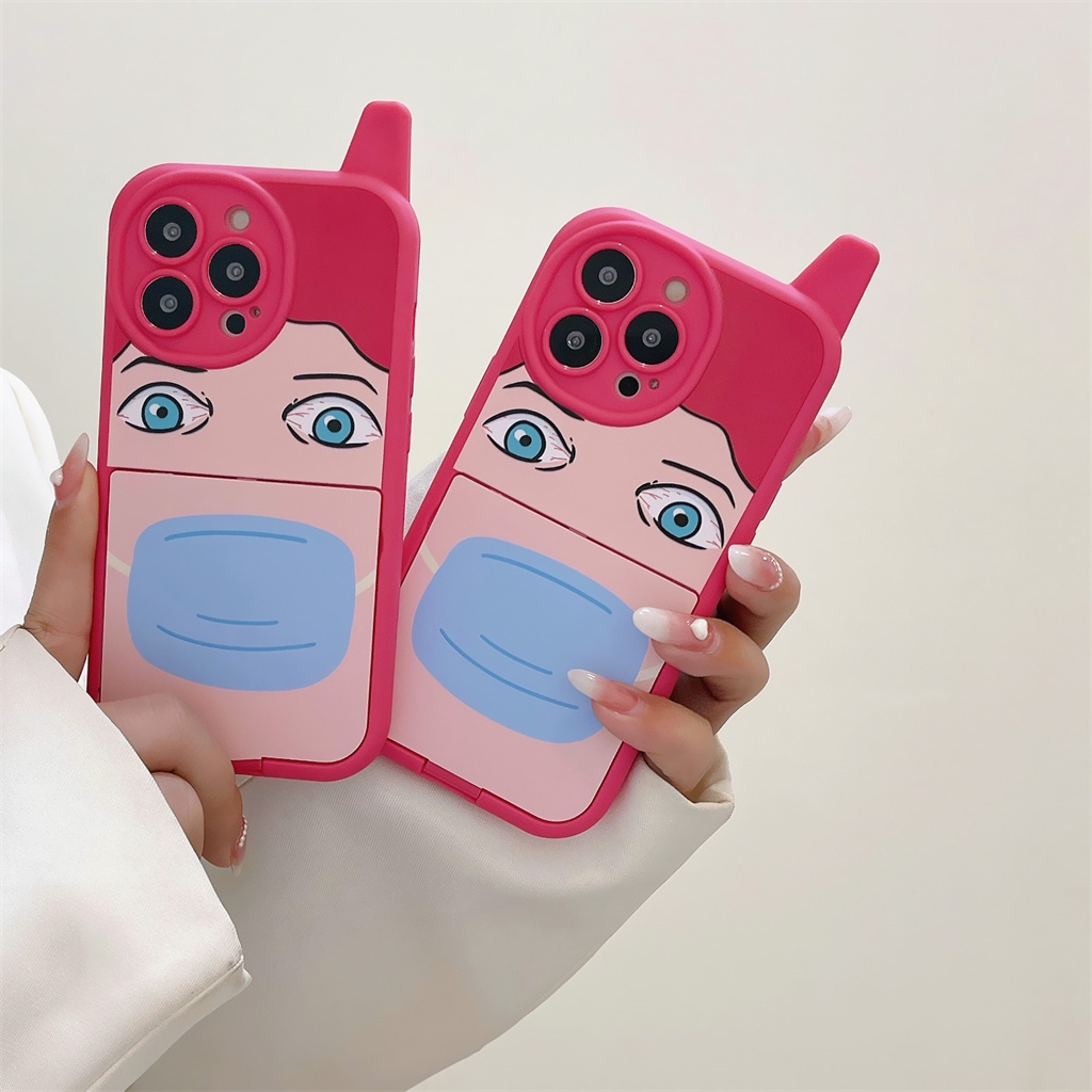 Ốp Điện Thoại TPU Mềm Nắp Gập Tráng Gương In Họa Tiết Thời Trang Dành Cho iphone 14 Pro Max 13 Pro Max 12 Pro Max