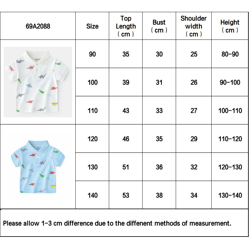 SOFFNY Áo Polo bé trai Áo thun polo tay ngắn bằng cotton phong cách thời trang mùa hè dành cho bé trai