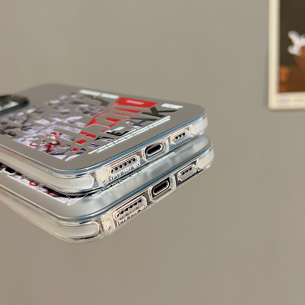 Ốp Điện Thoại TPU Dẻo Viền Mạ Màu Bạc In Chữ Đơn Giản Thời Trang Cho iphone 13 14 12 11 pro max