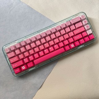 Peach Blossom keycaps cherry profile Five Side DYE SUB PBT keycap set