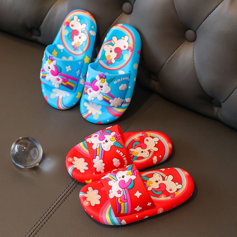 Dép Sandal Đi Trong Nhà Tắm In Hình Kỳ Lân Mềm Mại Thời Trang 2023 Cho Bé