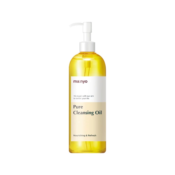 Manyo Dầu tẩy trang ma:nyo Pure Cleansing Oil 55ML/200ML loại bỏ lớp trang điểm đậm.