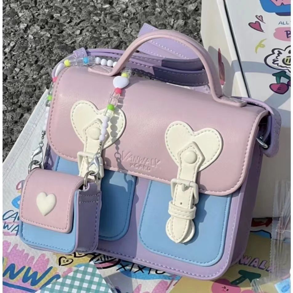 Túi Đeo Chéo Vai Hình Vuông Nhỏ Nhắn Dễ Thương Phong Cách ins Dành Cho Nữ RN18