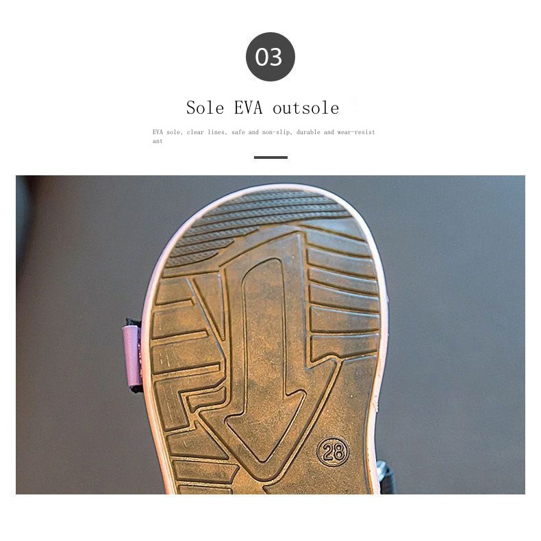 Xăng đan Công Chúa Đế Mềm Thời Trang Đi Biển Mùa Hè Cho Bé Gái