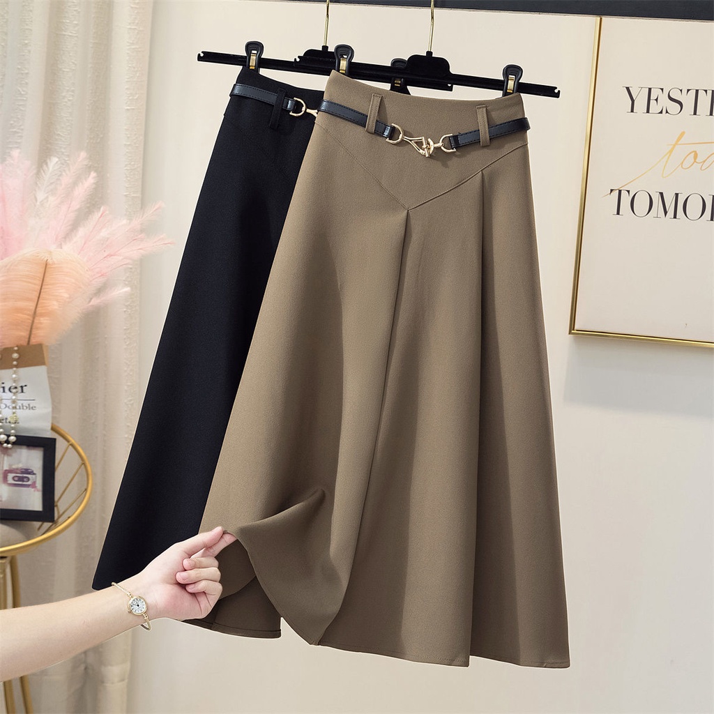 Chân Váy Dài Lưng Cao Phong Cách Hàn Quốc Thời Trang Cho Nữ