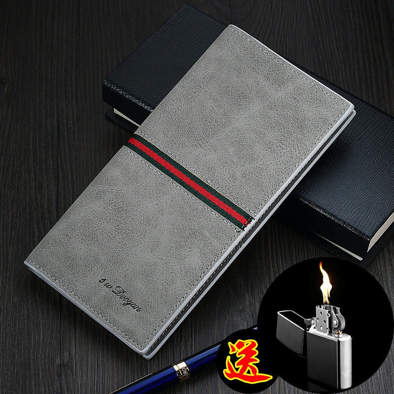 Ví Dài Siêu Mỏng Đựng Nhiều Thẻ Phong Cách Hàn Quốc Dành Cho Nam