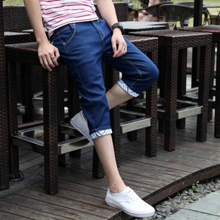 [quần lửng nam] Hàng Mới Về Mới Quần Short Denim Phong Cách Hàn Quốc Thời Trang Cho Nam 7 Tấc