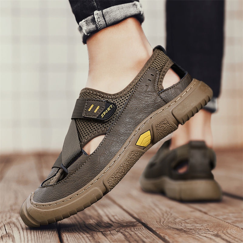 Dép 39-44 nam đi bộ đường dài ngoài trời giày đế mềm chống trượt chống mài mòn lội nước