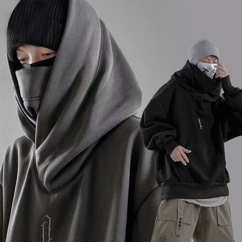 Áo Hoodie Hip Hop Cỡ Lớn M-3Xl Thêu Họa Tiết Phong Cách Harajuku Nhật Bản Cho Nam