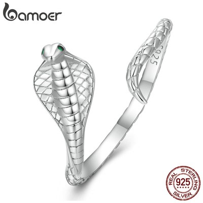Nhẫn Hở Bamoer Bạc 925 ThờI Trang Cho Nữ BSR395