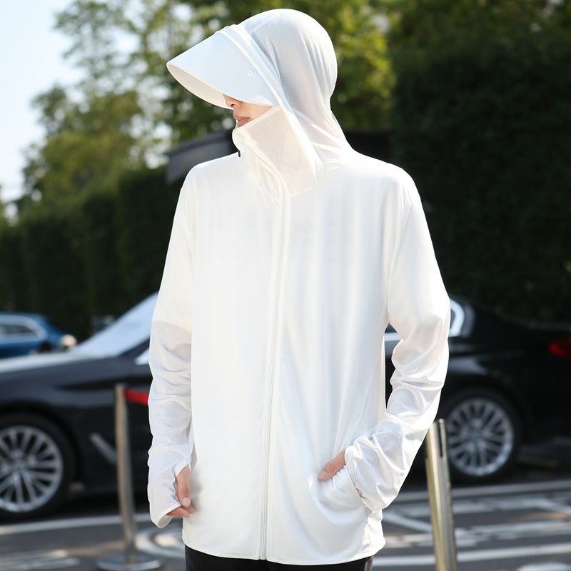 Áo Khoác Chống Nắng Thoáng Khí Bằng Lụa Lạnh Mỏng Nhẹ Thời Trang Mới Cho Nam