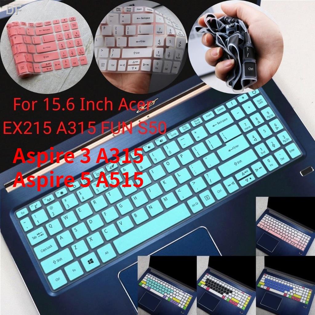 ✨Ốp Bàn Phím Silicon Mềm Siêu Mỏng Cho 15.6 Inch Acer EX215 A315 FUN S50 Aspire 3 A315 Aspire 5 A515 15.6 Inch