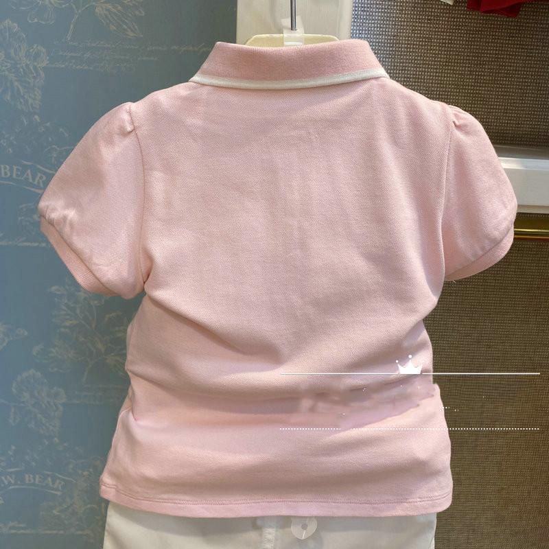 Áo Thun Polo Tay Ngắn Màu Hồng / Trắng / Xanh Dương Chất Liệu Cotton Thời Trang Mùa Hè Mới 20