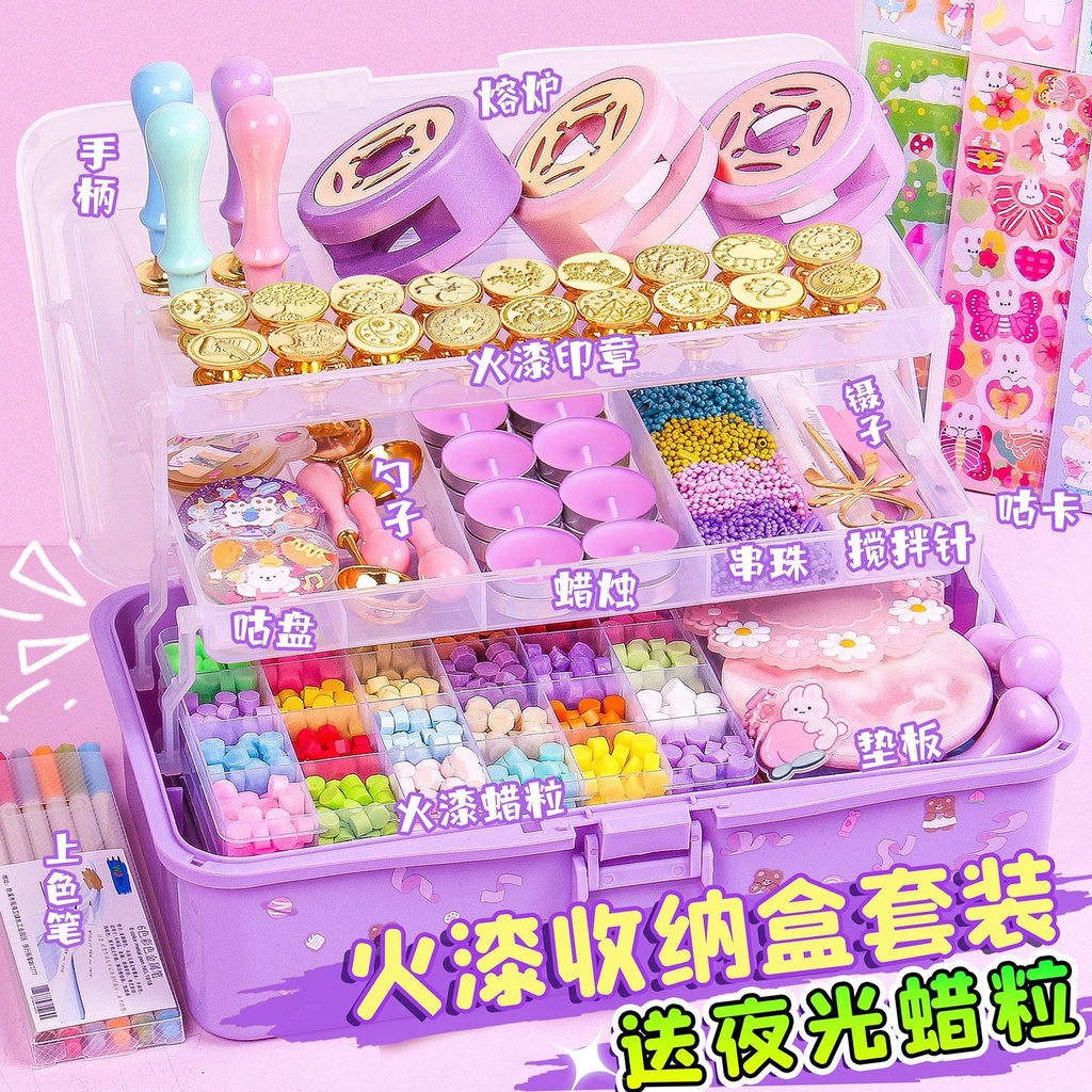 Bộ Đồ Chơi Nung Chảy Sáp Nến Đầy Giá Rẻ Dành Cho Trẻ Em#0623