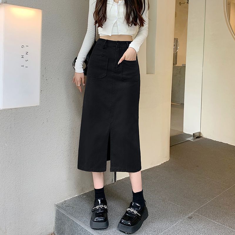 Chân Váy Kaki Dáng Chữ A Dài Vừa Vặn Thời Trang Xuân Hè 2023 Mới