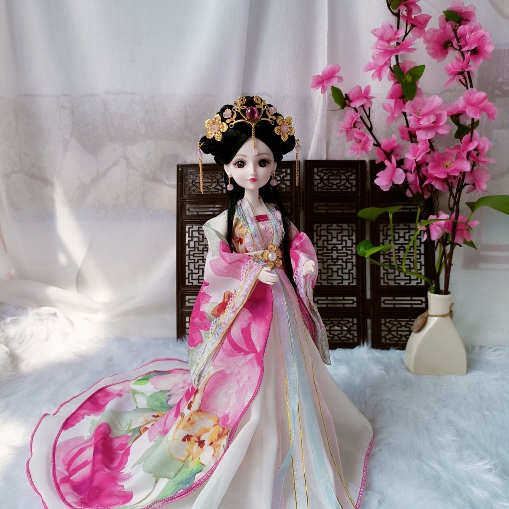 Búp Bê Công Chúa Barbie Mặc Đầm Kiểu Hán Phục Trung Hoa Cổ Điển 30cm 7.12