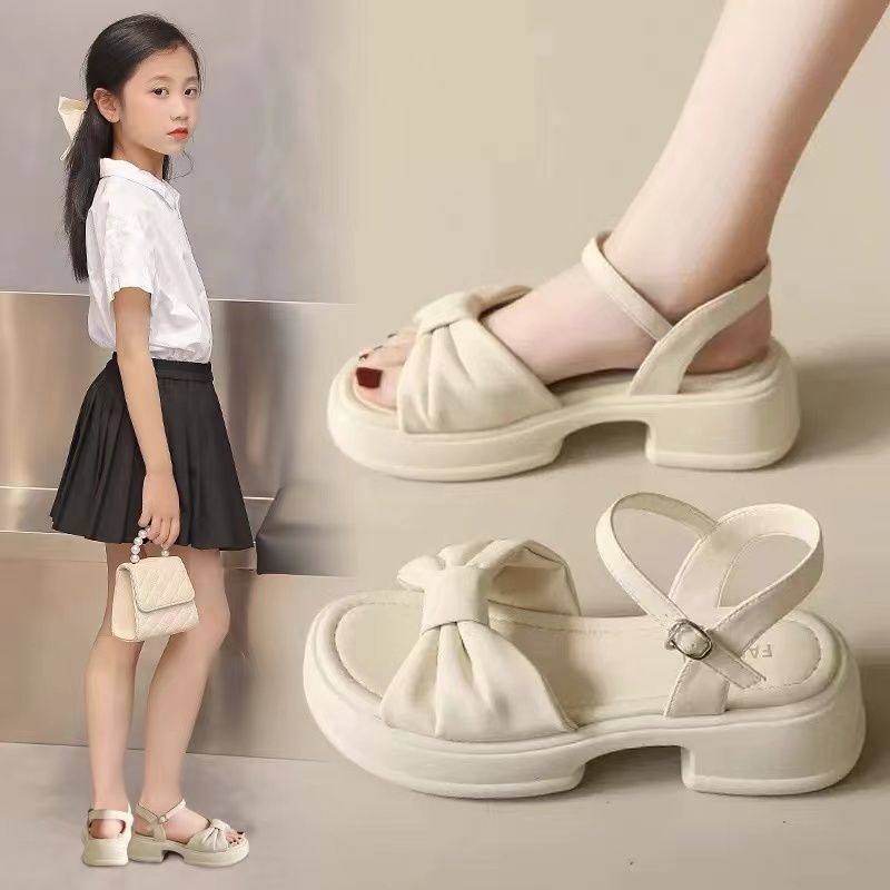 Xăng đan Công Chúa Cao Gót Thời Trang Mùa Hè 2023 Cho Bé Gái