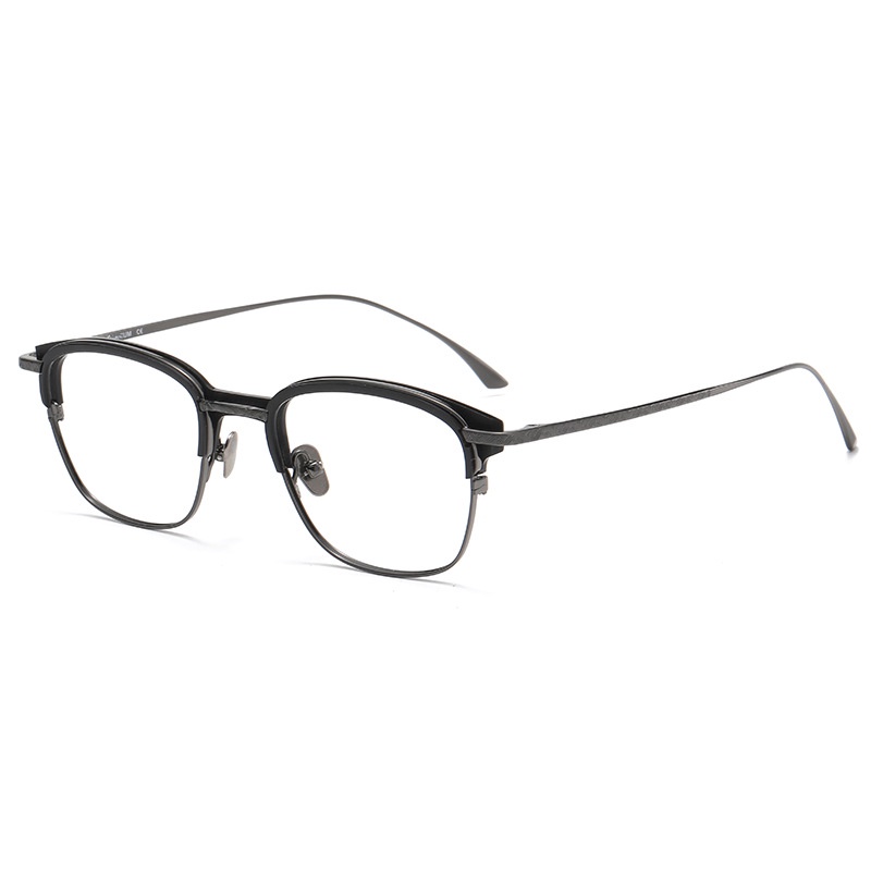 Kính Mát Gọng Vuông Bằng Titan Thời Trang Cho Nam Nữ