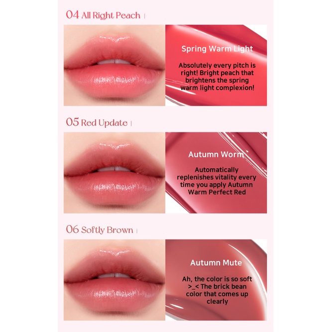 Son Tint Peripera 3.7g 6 Màu Tùy Chọn