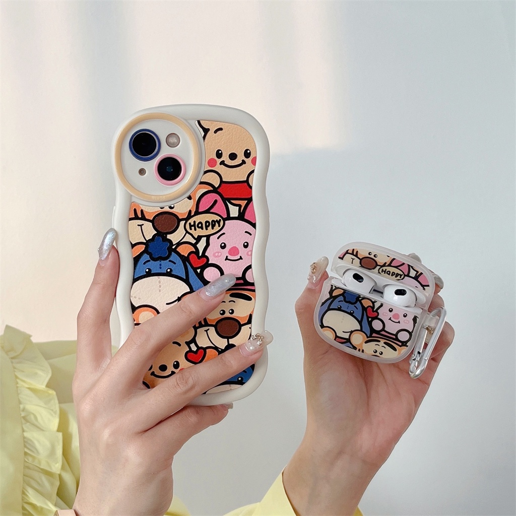 Ốp Bảo Vệ Hộp Đựng Tai Nghe AirPods 1 / 2 / 3 Hình Hoạt Hình Xinh Xắn