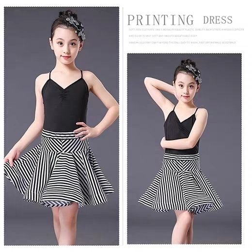 Đầm Khiêu Vũ Latin Hai Dây 3.24 Xinh Xắn Cho Bé Gái