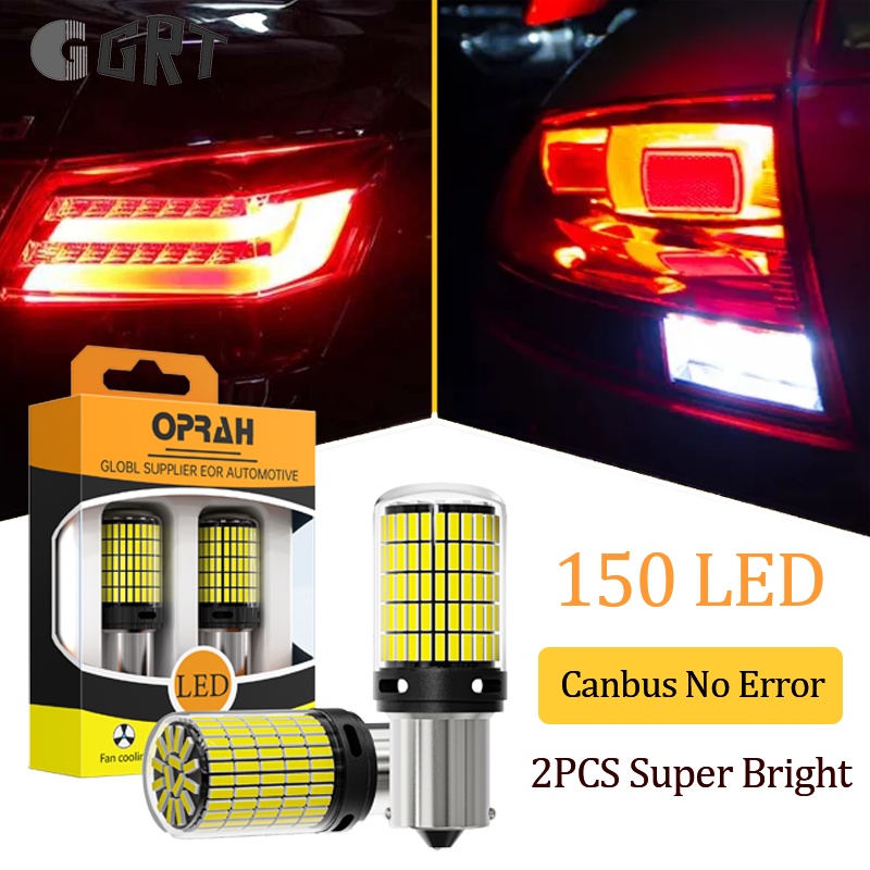 Bộ 2 Đèn LED Tín Hiệu 1156 PY21W 1157 BAY15D P21 / 5W 150LED 4014 SMD 7440 7443 W21 / 5W 12V Cho Xe 