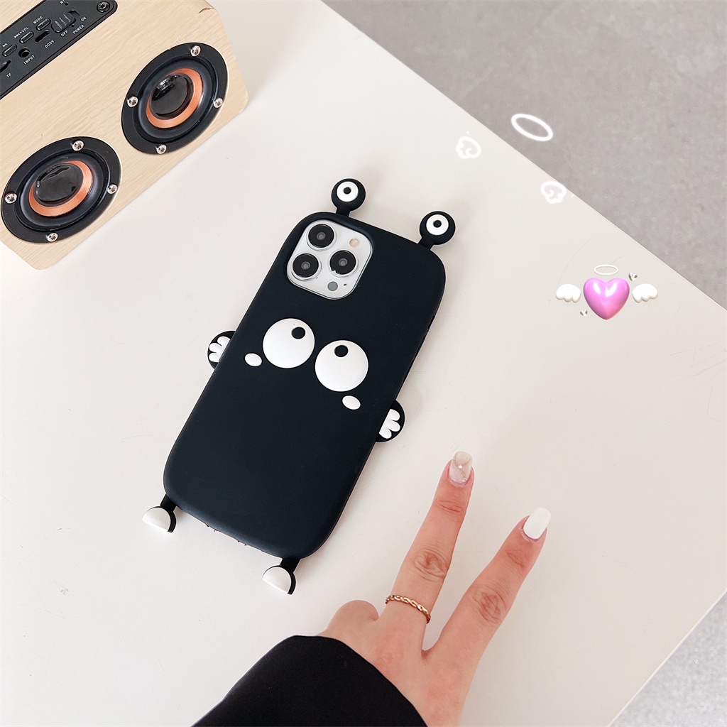 Ốp Điện Thoại Silicone Mềm Hình Bùi Nhùi Cá Tính Cho iphone Case 14 Pro Max 13 Pro Max 12 Pro Max