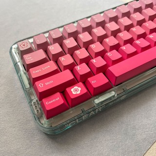 Peach Blossom keycaps cherry profile Five Side DYE SUB PBT keycap set