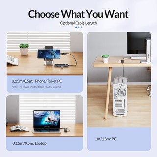 Orico USB 3.0 HUB Type C Bộ chia 4 cổng Bộ chuyển đổi USB HUB Dock mở rộng Bộ chuyển đổi OTG (PAPW4A)