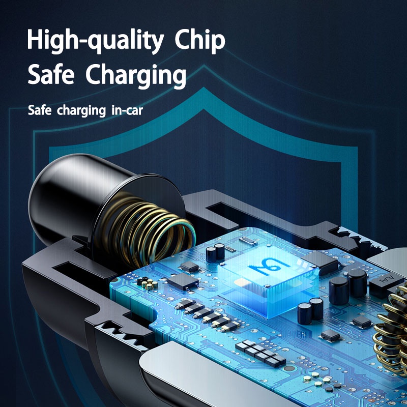 Tẩu sạc nhanh CENZIMO 155W type C PD 4.0 QC 3.0 nhiều cổng có màn hình kỹ thuật số tiện lợi dùng cho xe hơi