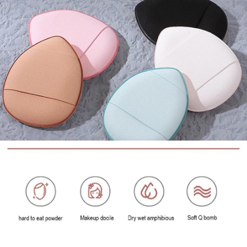 Mút Tán Kem Nền Che Khuyết Điểm Mềm Mại Hình Ngón Tay Kích Thước Mini