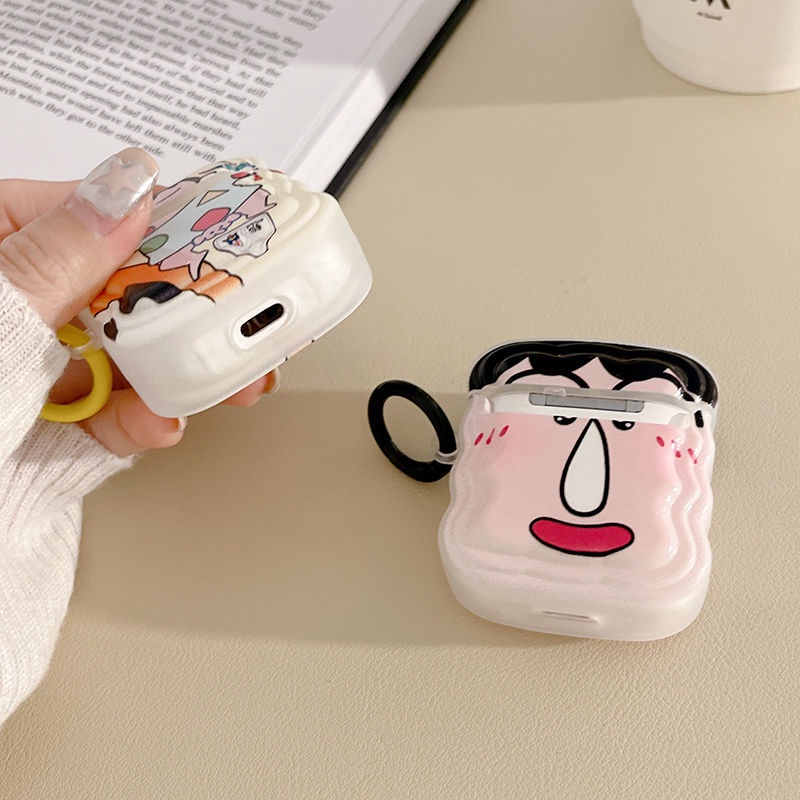 Vỏ Bảo Vệ Hộp Sạc Tai Nghe Bluetooth Không Dây Airpods 2 / 3 Họa Tiết Hoạt Hình Cậu Bé Bút Chì Dễ Thương