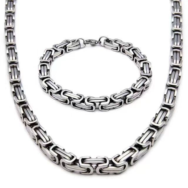 Vòng cổ Thép Titan Phong Cách hip hop Âu Mỹ Thời Trang Cho Nam