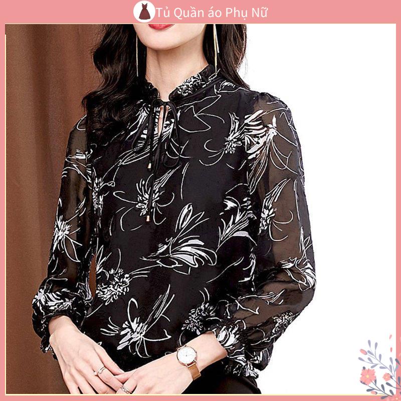 Giày Thời Trang Mùa Hè Mới Cho Nữ Ch t L Ng cao O Trung Ni N N N#Áo Sơ Mi Vải Voan Tay Dài Phối Ren Hoa Thanh Lịch Thời Trang 39; s