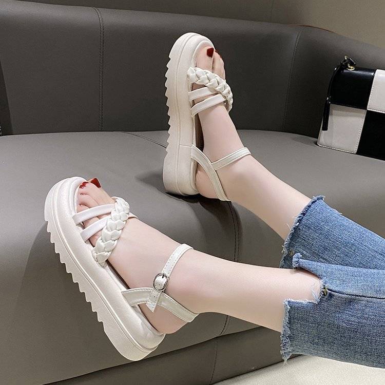 Xăng đan Đế Dày Thoải Mái Cá Tính Thời Trang Mùa Hè Cho Nữ