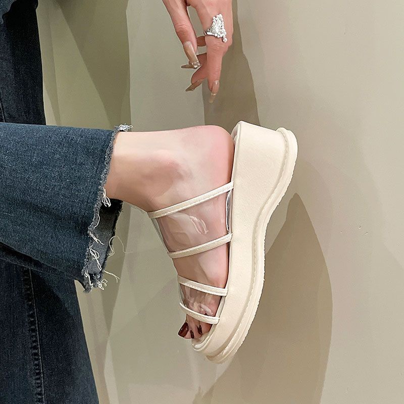 Xăng đan Đế Dày Mềm Mại Dễ Phối Đồ Thời Trang Mùa Hè Cho Nữ