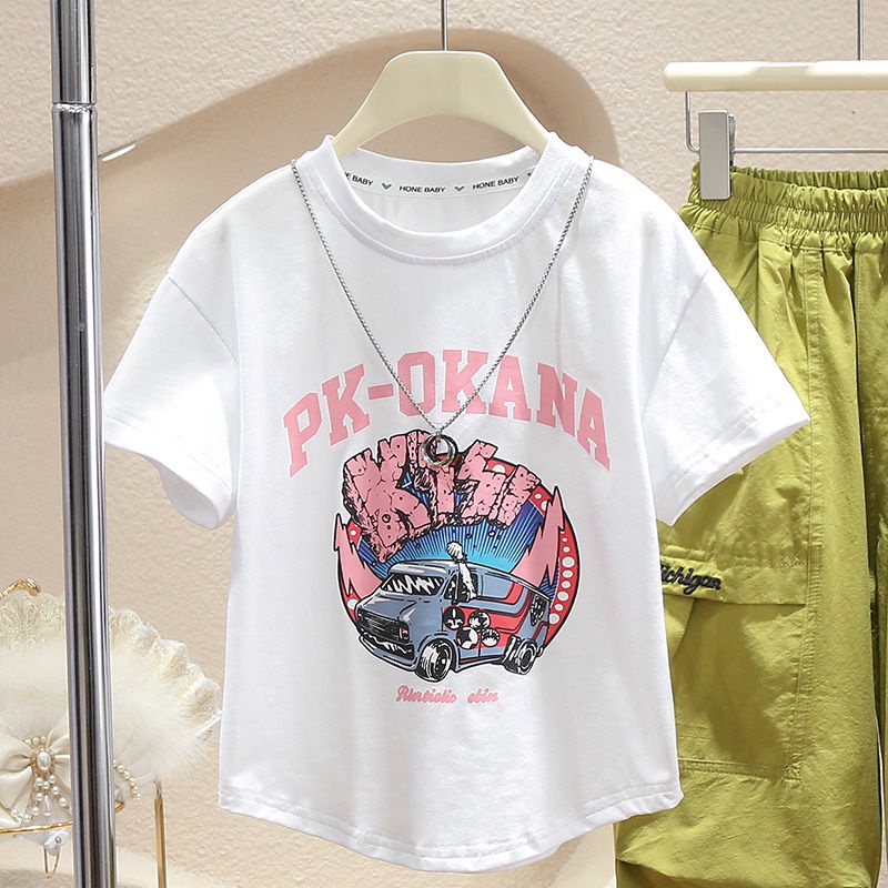 Set Đồ Mùa Hè 2023 Hai Mảnh Phong Cách Ngoại Quốc Hợp Thời Trang Cho Bé Gái / Gadis - Pa