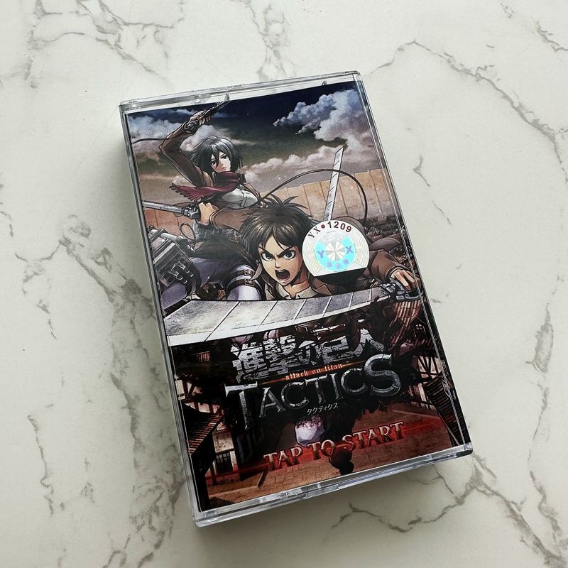 Bộ sưu tập băng Cassette hoàn toàn mới TACTICS Attack on Titan với album bài hát được niêm phong T0520