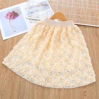 Chân váy xòe tutu phối lưới dễ thương cho bé gái
