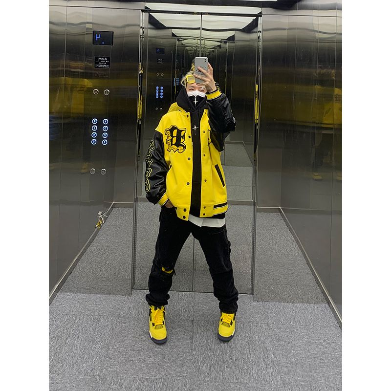 Áo Khoác Bóng Chày Phong Cách Đường Phố Mỹ Mùa Xuân Thu Mới