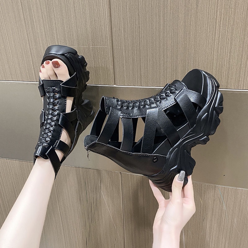 Sandal Đế Xuồng Dày Dặn Phong Cách Thời Trang Roman 2023 Mới Mẻ