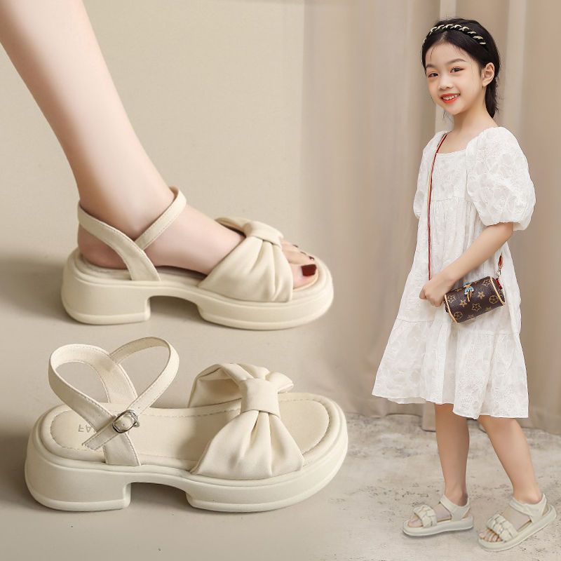 Xăng đan Công Chúa Cao Gót Thời Trang Mùa Hè 2023 Cho Bé Gái