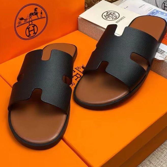 Dép Da Hermes Thời Trang Cao Cấp Cho Nam