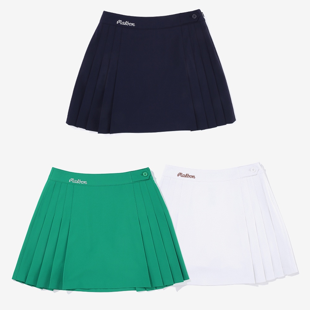 Chân Váy Ngắn Xếp Ly Bên Hông Chơi GOLF Bằng Malbon Phong Cách Mùa Thu Co Giãn Chống Chói Nhanh Khô Phong Cách Mới